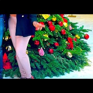 Blush PU seamless polyester pants